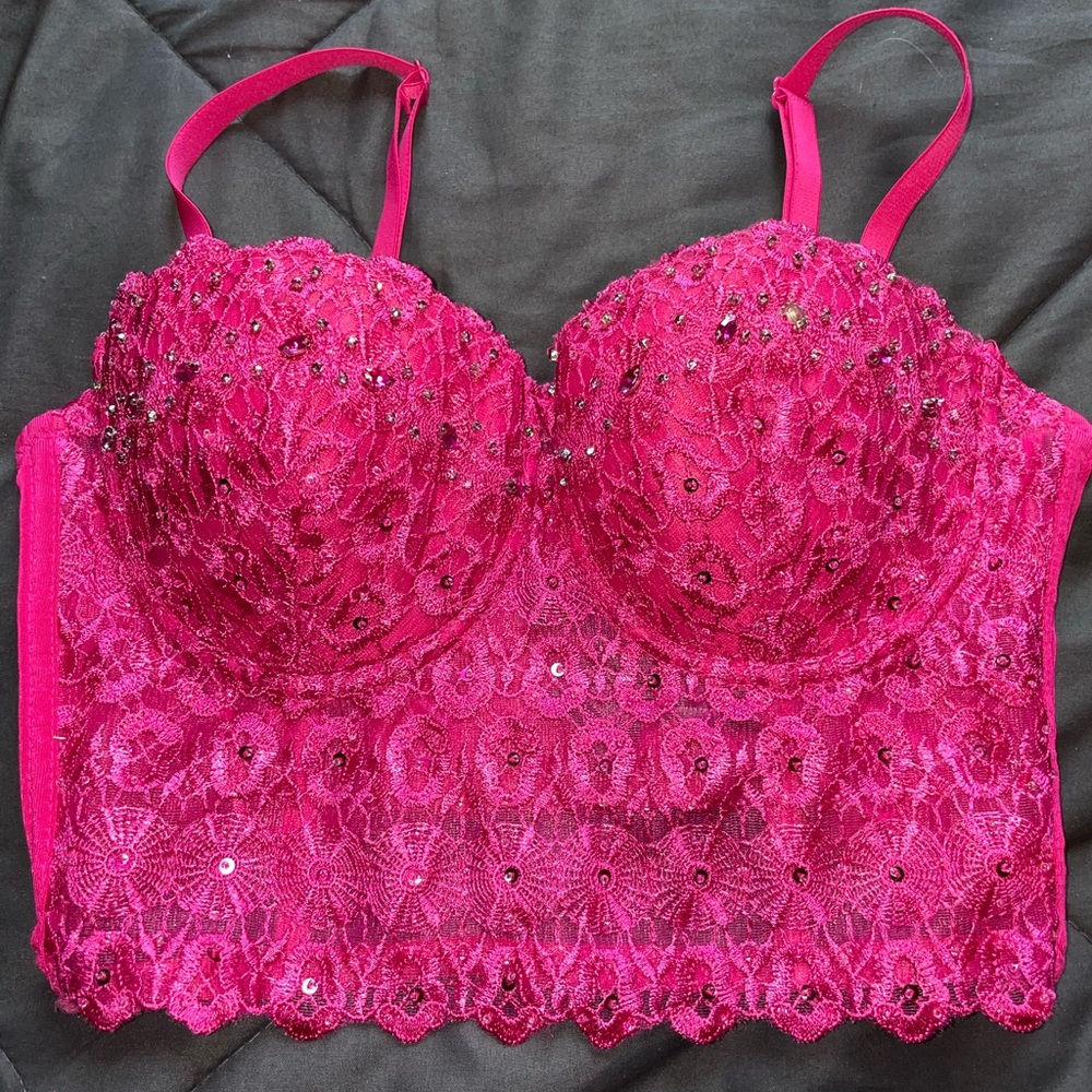 Windsor Corset Top Hot Pink